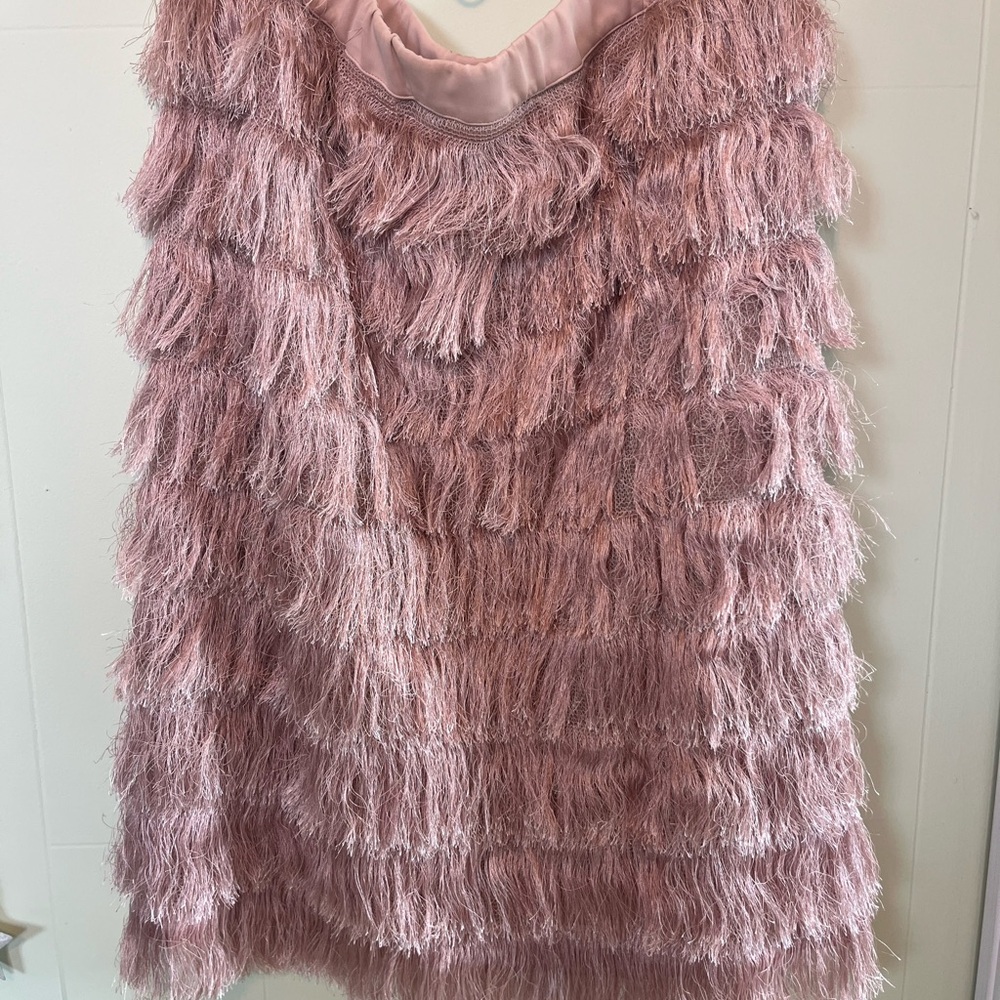 Pink Fringe skirt